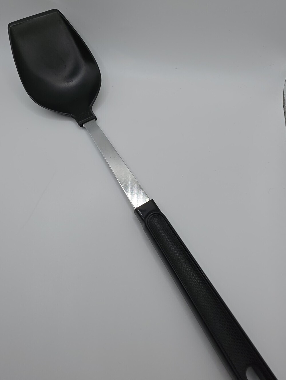 Vintage Ekco Nylon Solid Spoon Black Serving Heat Resistant Cooking 11.5” Retro